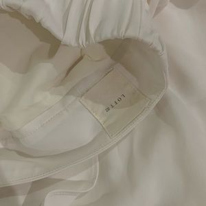 Loft82 White Tulip Mid Length Skirt